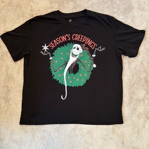 Nightmare Before Christmas Season’s Creepings Christmas T Shirt Juniors Size XXL